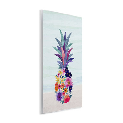 Art floral sur plaque d'ananas par JJ Design House LLC