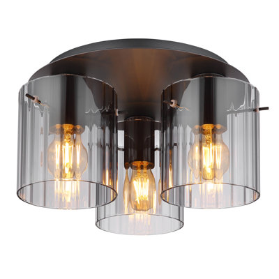 Cynthie Glass Flush Mount