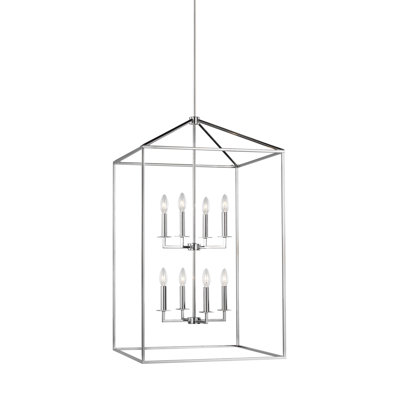 Lustre rectangulaire à 8 lumières Ellis