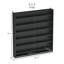 HOMCOM 7 Tier Wall Display Cabinet Shelves Glass Doors-1209896253