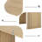 Wood Dining Table, 63" Modern Rectangle Dining Table for 4-6 People, Easy to Assemble Accent Kitchen Table with Ripple Legs for Dining Room, Home, Office, Meeting Room-227945240