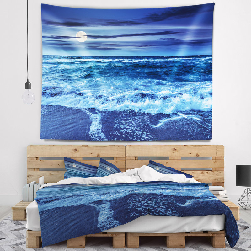 Tapisserie ciel et eau, H 32 po x l 39 po