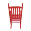 Chaise berçante en bois rose rouge-1912759902