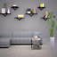 Macedon 3 Piece Diamond Floating Shelf