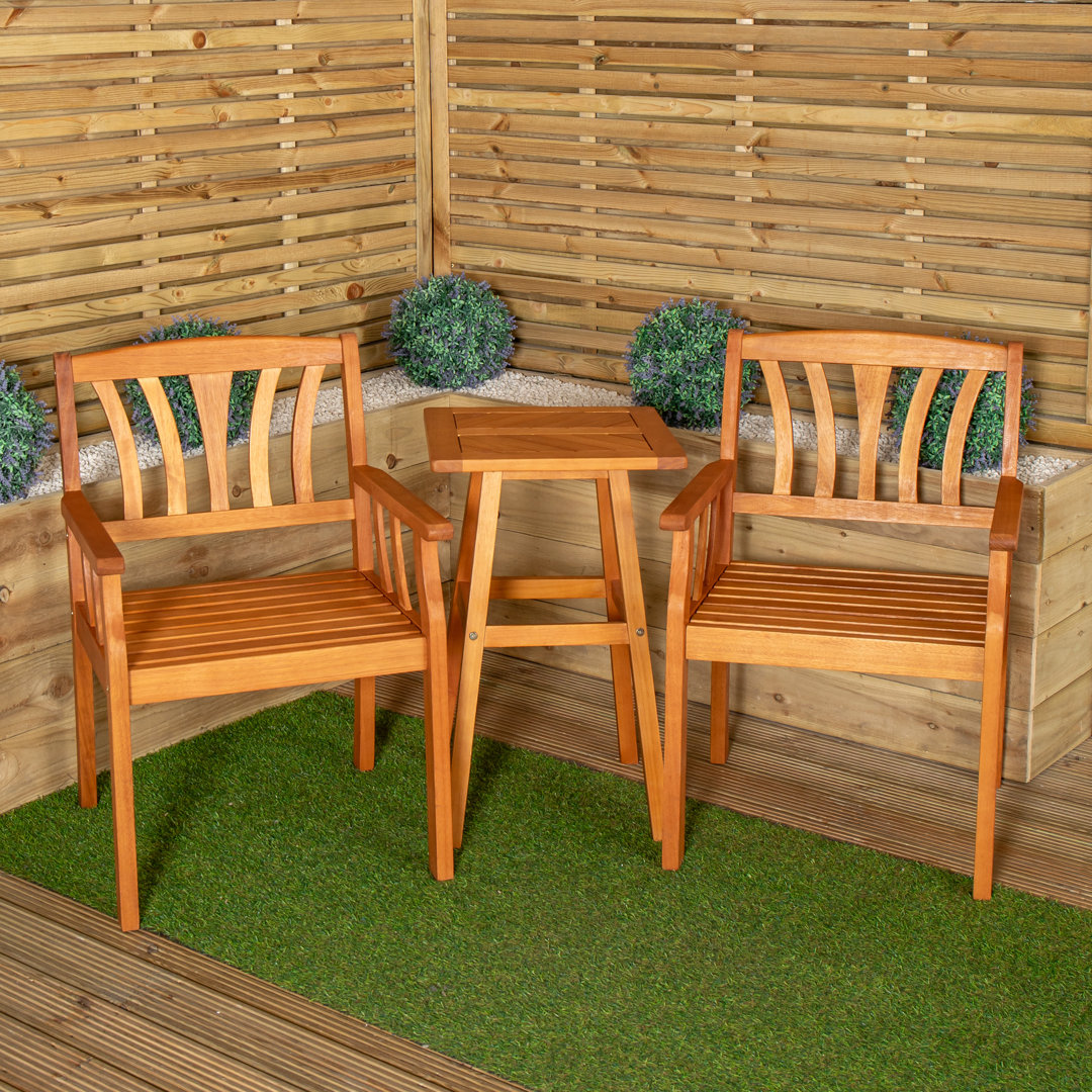 Rectangular 3 - Piece 2 - Person 45Cm L Outdoor Bistro Set