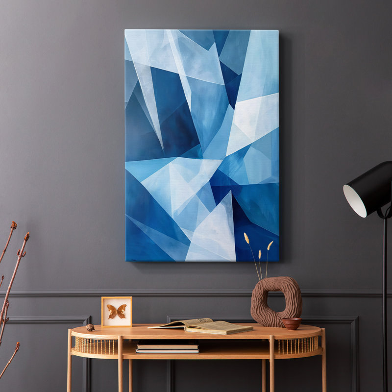 ABSTRACT Series XC III - Toile tendue avec châssis Premium - Prêt à être accroché, H 18 po x l 12 po