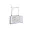 Commode 6 tiroirs avec façades en marbre pour la chambre à coucher