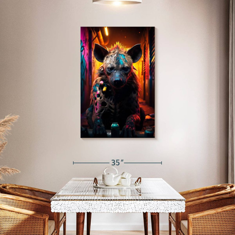 Brampt Graffiti Hyena, 24" H x 16" W