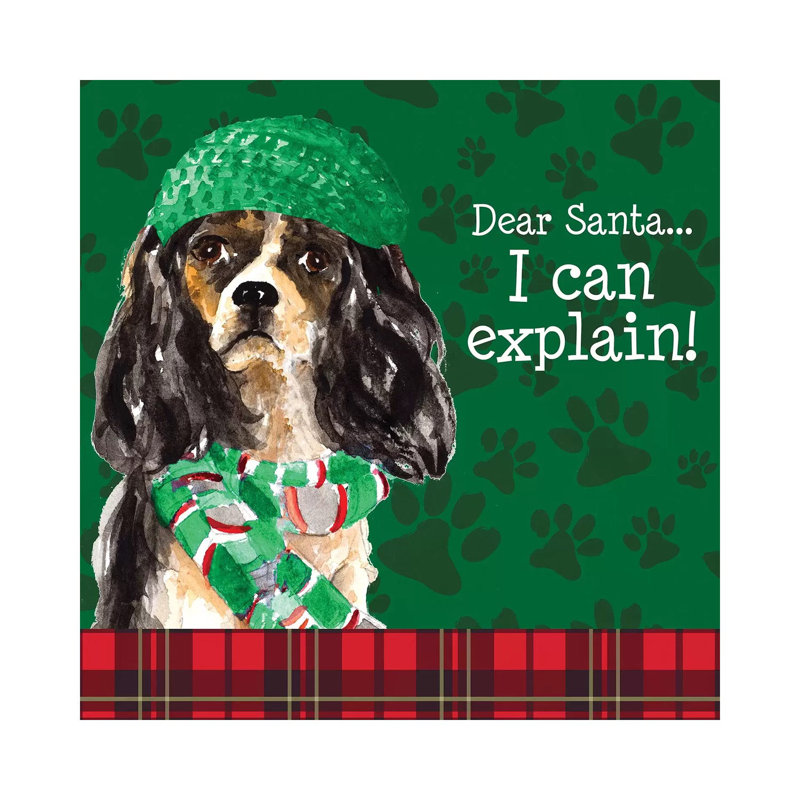 Christmas Puppy II by Lanie Loreth - Wrapped Canvas Print, 66.04 cm H x 66.04 cm W