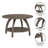 Cabool Round Coffee Table with Shelf-2020233577