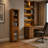 Yarissa Freestanding Multifunctional Linen Accent Storage Cabinet with Glass Doors and Adjustable Shelf