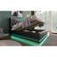 Grand lit tapissier grand format: 360 DEL, rangement hydraulique, Type-c, noir Pu Advance Led, Splendor