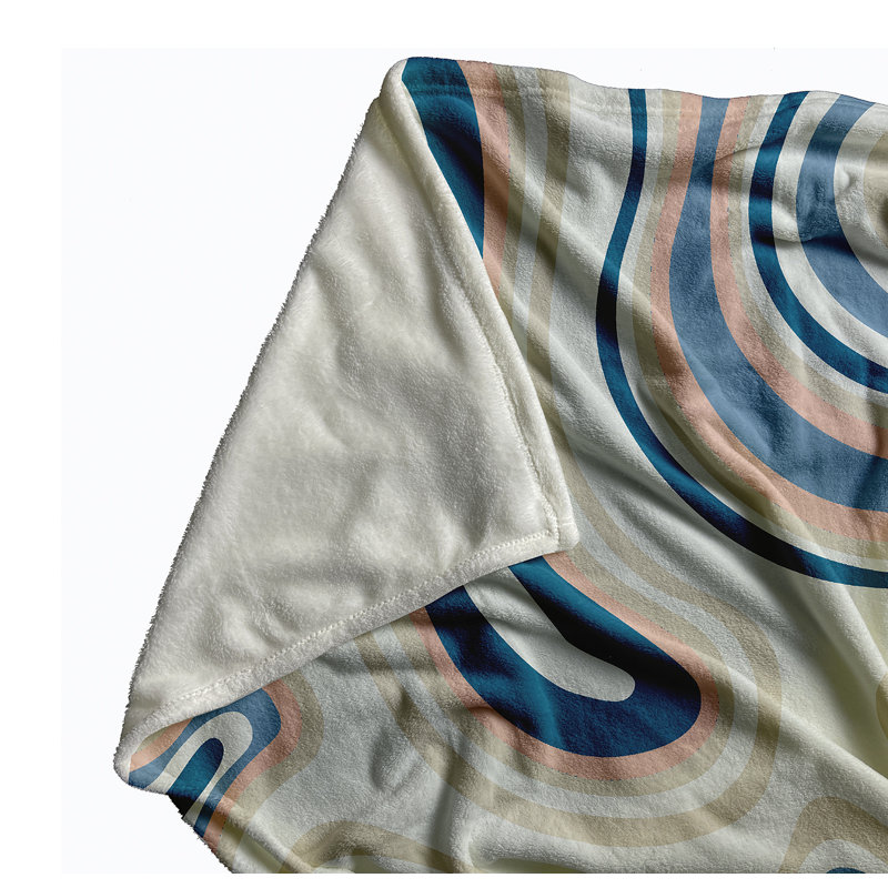 Agate Spring Throw Blanket, 30" W x 39.75" L, Teal