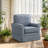 33'' Wide Modern Linen Striped Swivel Upholstered Arm Accent Chair (Set of 4)-1562669746-1559731499