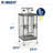 Vincent 61 in. Steel Play Top Floor Bird Cage with Wheels with Stand with Perch with Tray