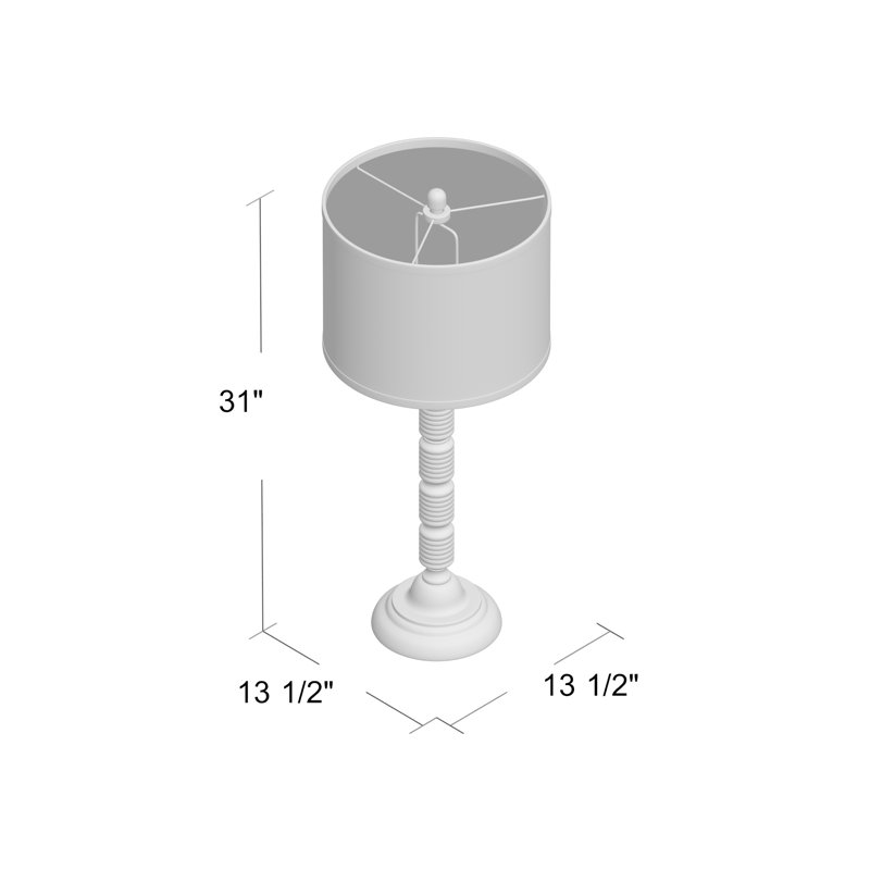 Sandhurst Metal Table Lamp, Beige, Oil Rubbed