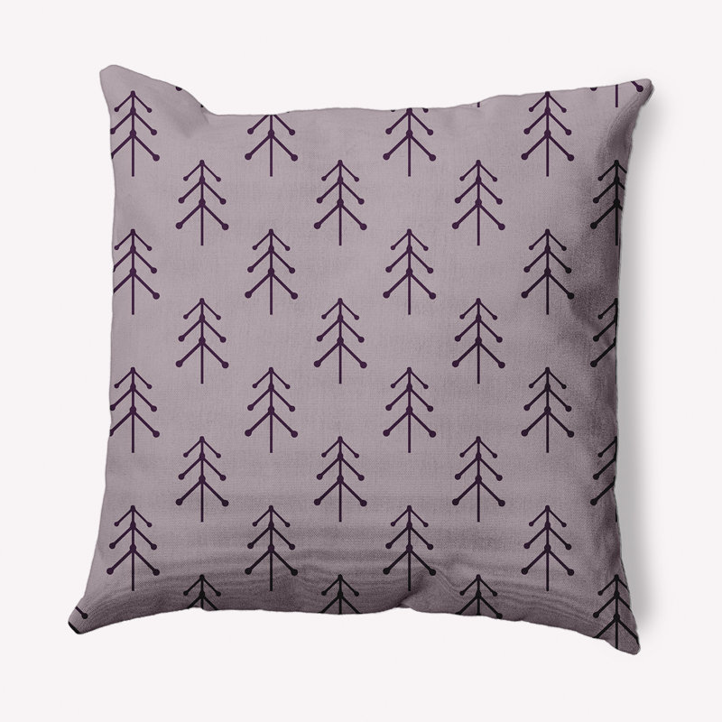 Coussin décoratif en polyester filé à motifs, 16 po x 16 po, Glaçage