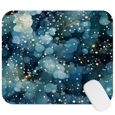 Abstract Myst Elegance II Modern Gaming Cute Office Laptop Desk Pad Gift Mat Square Rectangle Non-Slip Mousepad