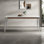 Stainless steel modern sintered stone dining table