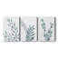 «Blue Botanical Wash I», toile tendue sur mesure - 3 pièces-663980944
