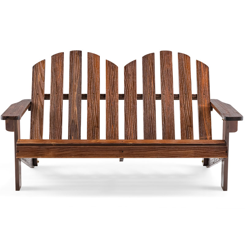 Chaise Adirondack d'extérieur en bois Calvino, Café