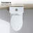 Arlo One-Piece Toilet, 10" Rough-In, 17.3" ADA Chair Height, Dual Flush 1.1/1.6 GPF,  Elongated, Space-Saving Design.-100254819