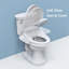Siège de toilette allongé bidet