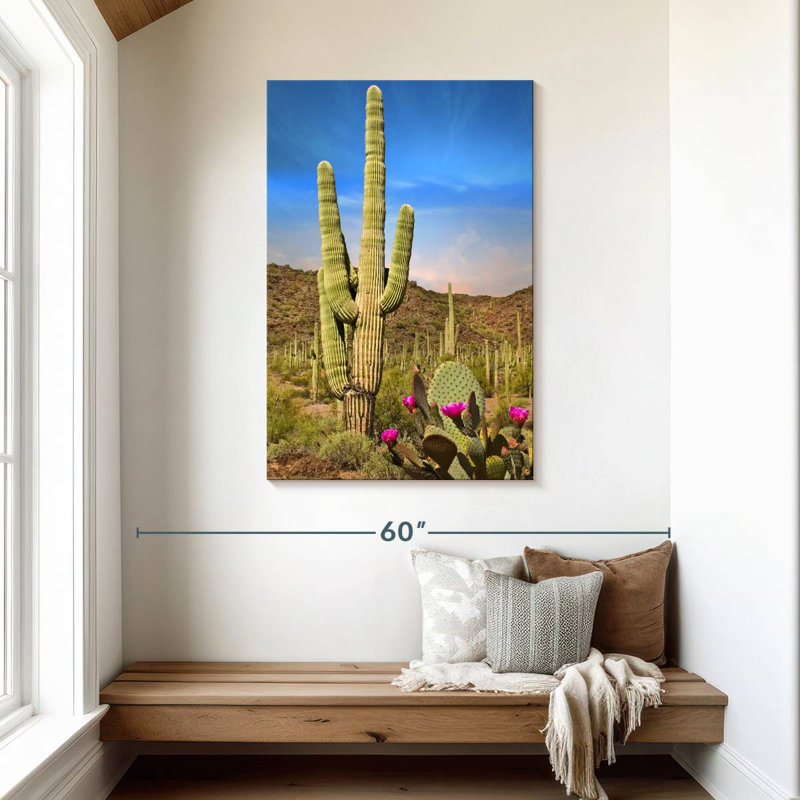 Harnek Saguaro et figuier de Barbarie cactus, H 45 po x l 30 po
