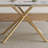 Modern Rectangle Expandable Dining Table With Retractable Leaf, Sintered Stone Top & Carbon Steel X-Base, Sturdy 4-6 Person Table For Small Apartments, Kitchen, Dining Room-328364695