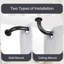 Coppell Extendable Metal Single Curtain Pole Room Darkening Curtain Rod-212003169-212003188