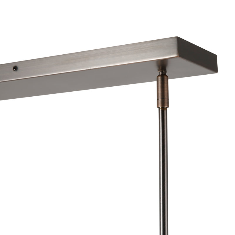 Cammie 3 - Light Kitchen Island Pendant, Clear, Modern Bronze