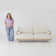 Ahlea 78.75''W Natural Cane Upholstered Sofa