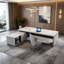 Bureau de direction contemporain blanc