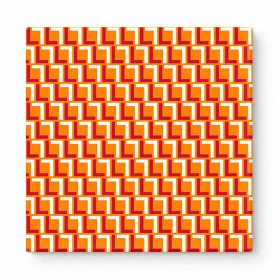 Red & Orange Squares — National Football Teams Canvas Wall Art