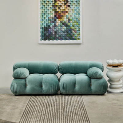 Breeley 76'' Round Arm Modular Sofa