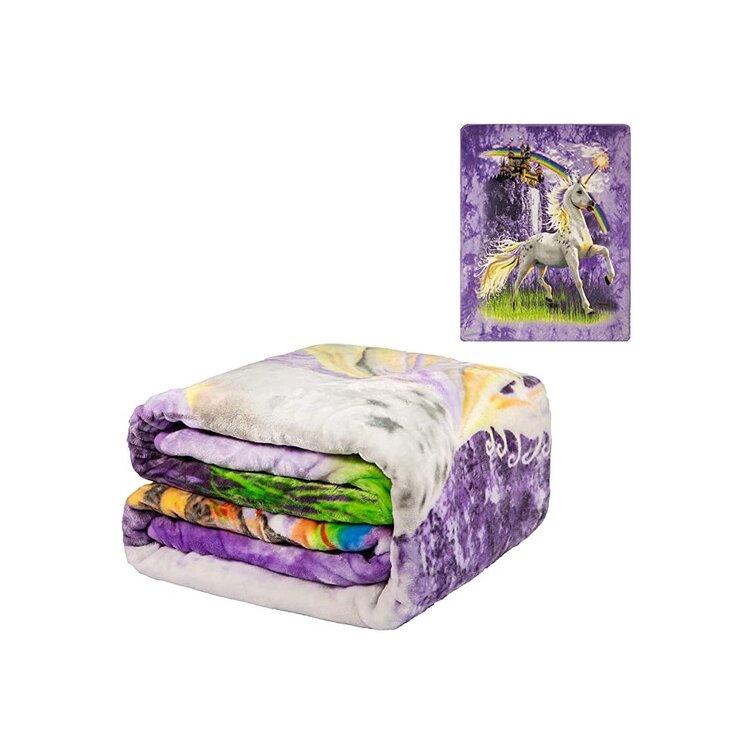 French Floral Ultra Soft Fleece Blanket