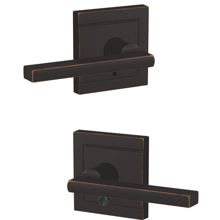 Custom Latitude Hall-Closet and Bed-Bath Lever with Upland Trim