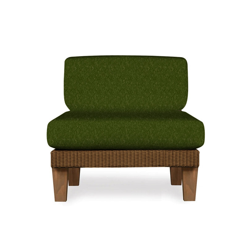Catalina Outdoor Teak Lounge Chair, Beach Natural, Bark
