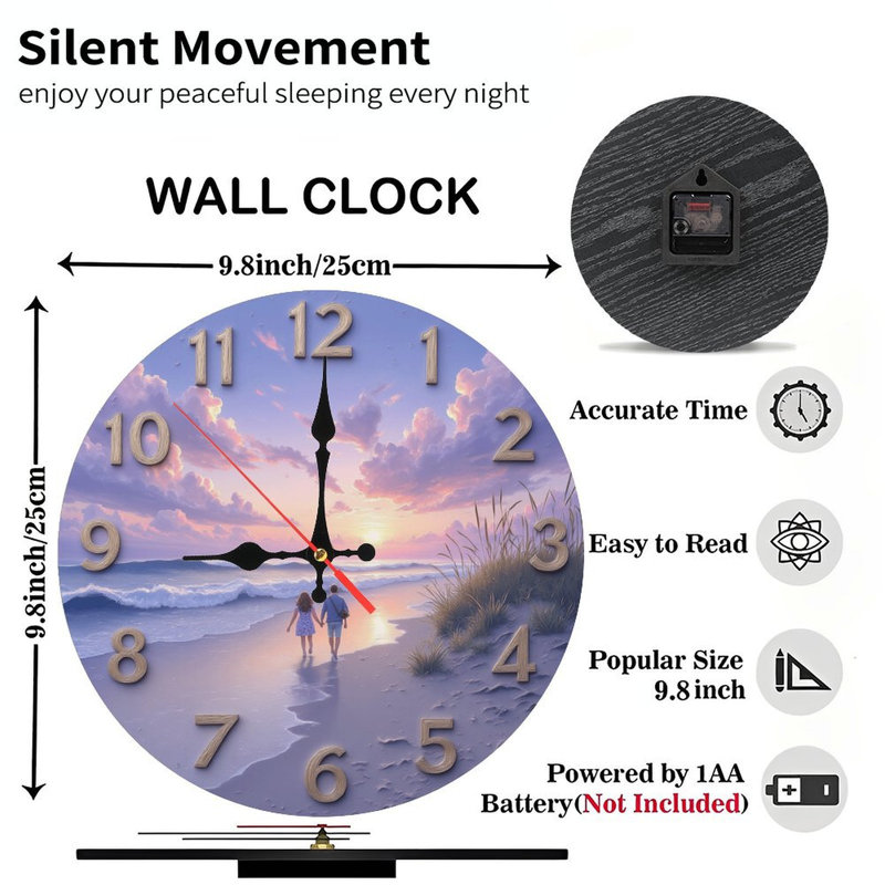 Horloge murale romantique