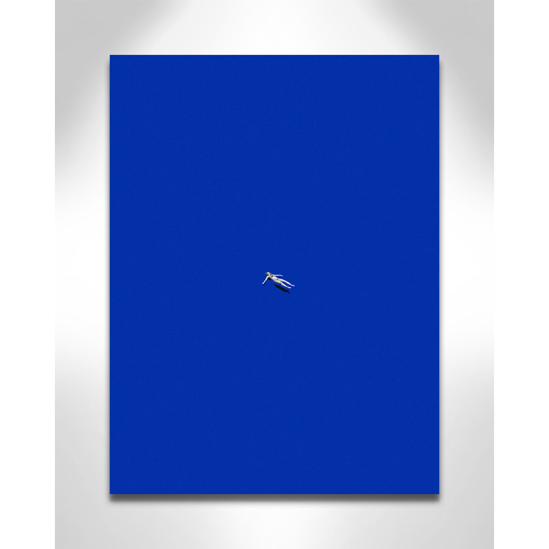 «No stress print» par Leon, Sans cadre, L 18 po x H 24 po, Toile tendue