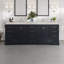 Meuble-lavabo double en porcelaine encastrable l 84 po x P 22 po Detwiler-2070705757-2070705754