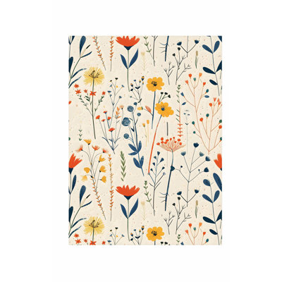 «Botanical Wildflowers Dream VII Cottage», reproduction d'art non encadrée