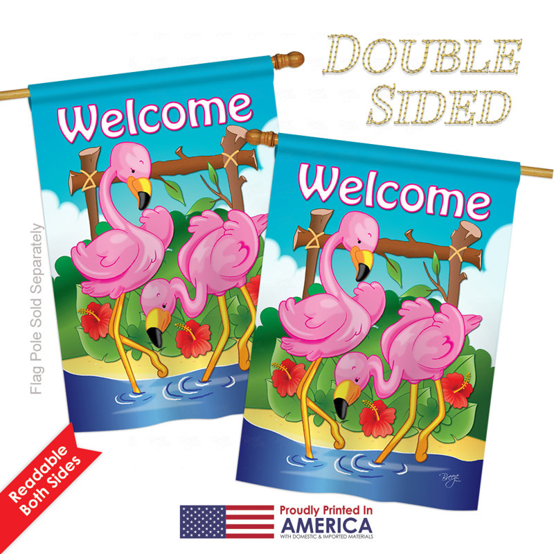 Double Sided Polyester Garden Flag, 40" H x 28" W