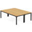 Table de salle à manger 78 po en noyer clair 78 po