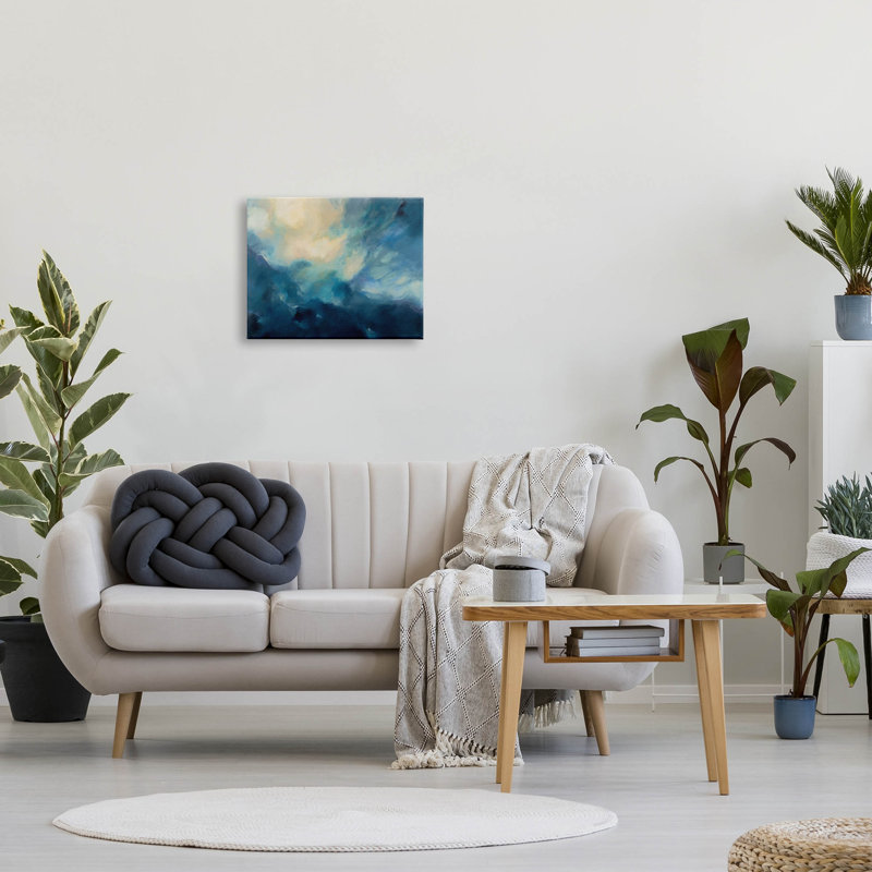 "Abstract Night Sky Scene", art mural par Dina D'argo, H 16 po x l 20 po x P 1,5 po