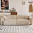 Beige Corduroy Modular Cream-colored style sofa