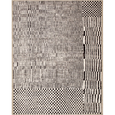 Nazmiyal Collection Modern Checkboard Design Rug 9ft 5in X 11ft 11in