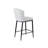 Upholstered Faux Leather Counter Stool with Steel Frame