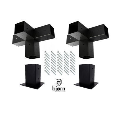 4-Way Pergola Extender Bracket Kit 4x4 Brackets
