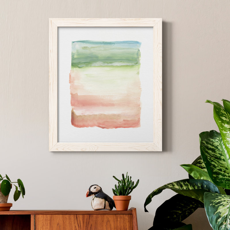 Skye I - Peinture sur toile encadrée, Toile blanche encadrée, H 24 po x l 18 po x P 1,5 po